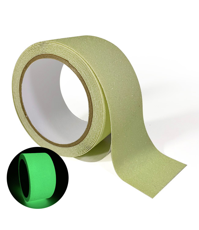 Full Green Sticky Glow PET Floor Safety Customized Stair Grip Anti-Slip Reflective Anti Slip Tape